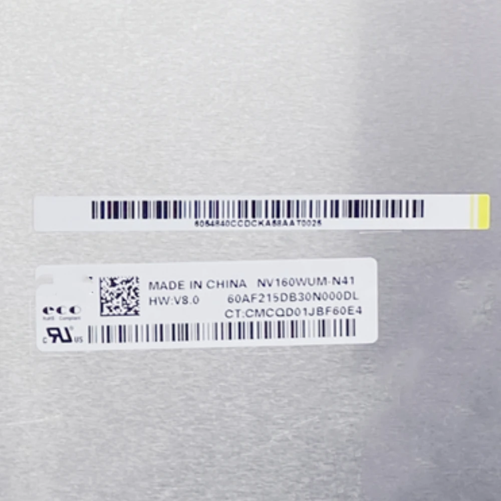 

NV160WUM-N41 V8.0 30pins 1200:1 1920×1200 16.0 inch Laptop LCD screen
