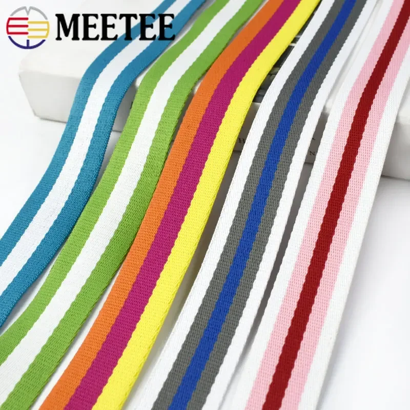 5meters 32mm pestrý proužek polyesterová webbing stuha pás outdoorové batoh brašna řemen pás tapes DIY šicí oblečení příslušenství