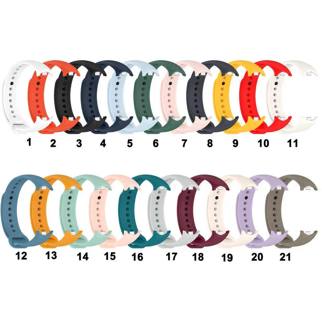 Xiaomi MiBand 8 9 Silicone Smart Band Strap for Mi band 8 9 Soft Waterproof sport band