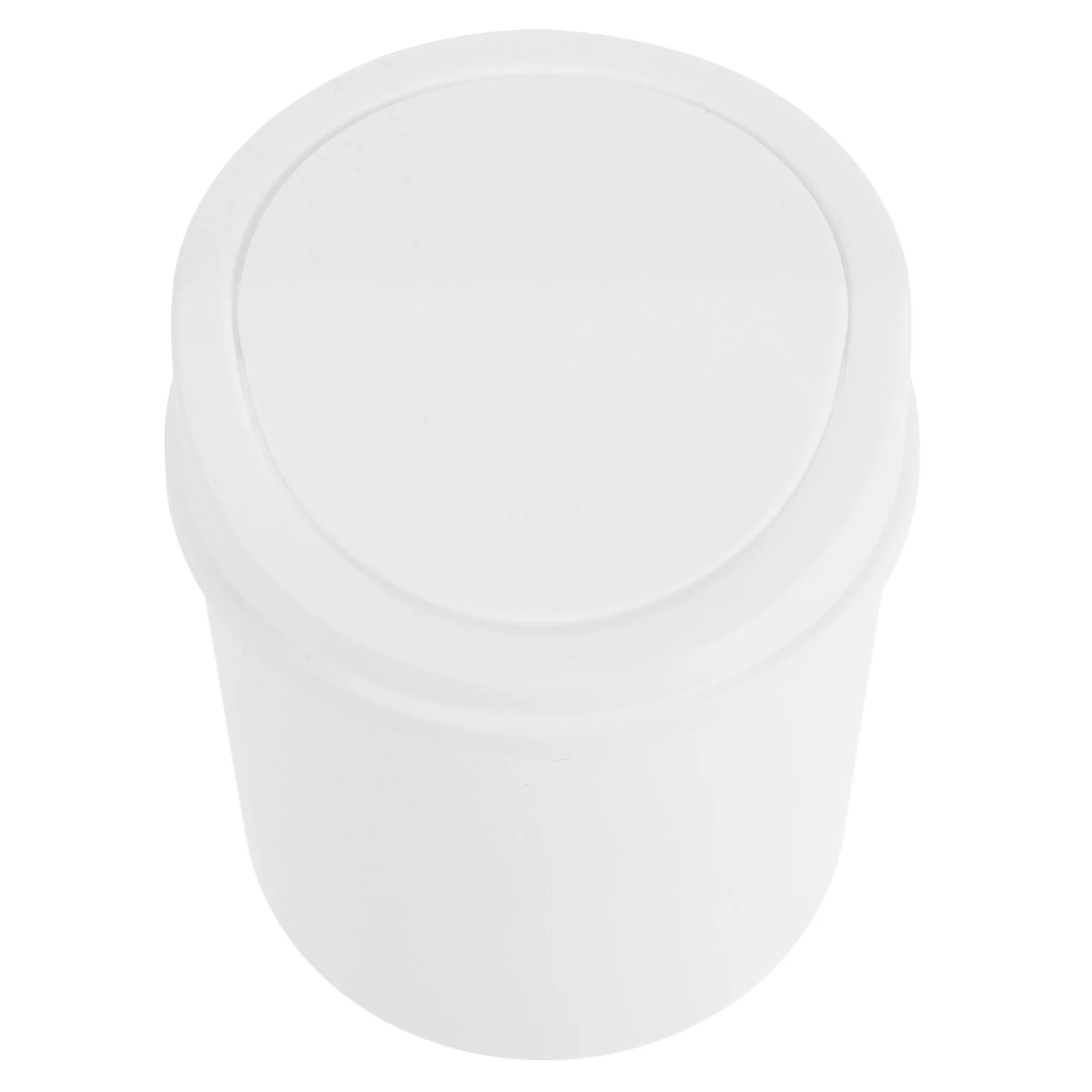 

Stylish Compact Desktop Trash Mini Plastic Waste Bin For Bedroom Vanity Office With Swing Lid Small Garbage Can Countertop Easy