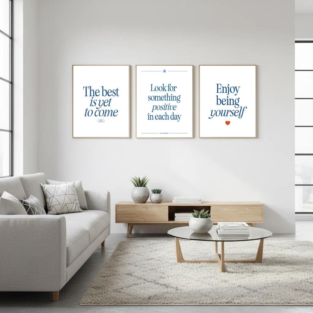 

Minimalist Inspirational English Quote Positive Slogan Wall Art Canvas Poster Picture Home Wall Decor Bedroom Living Room Office