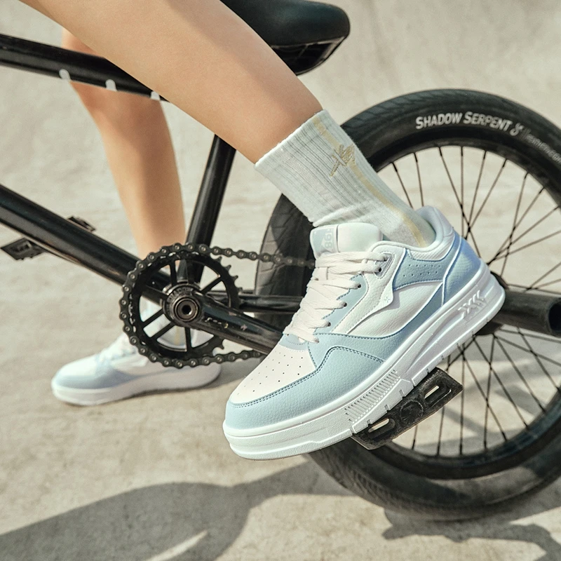 Xtep Mubai 2.0 Skateboarding Shoes Women Casual Street Style Sports Shoes Vintage Comfortable Female Sneakers 877318310028