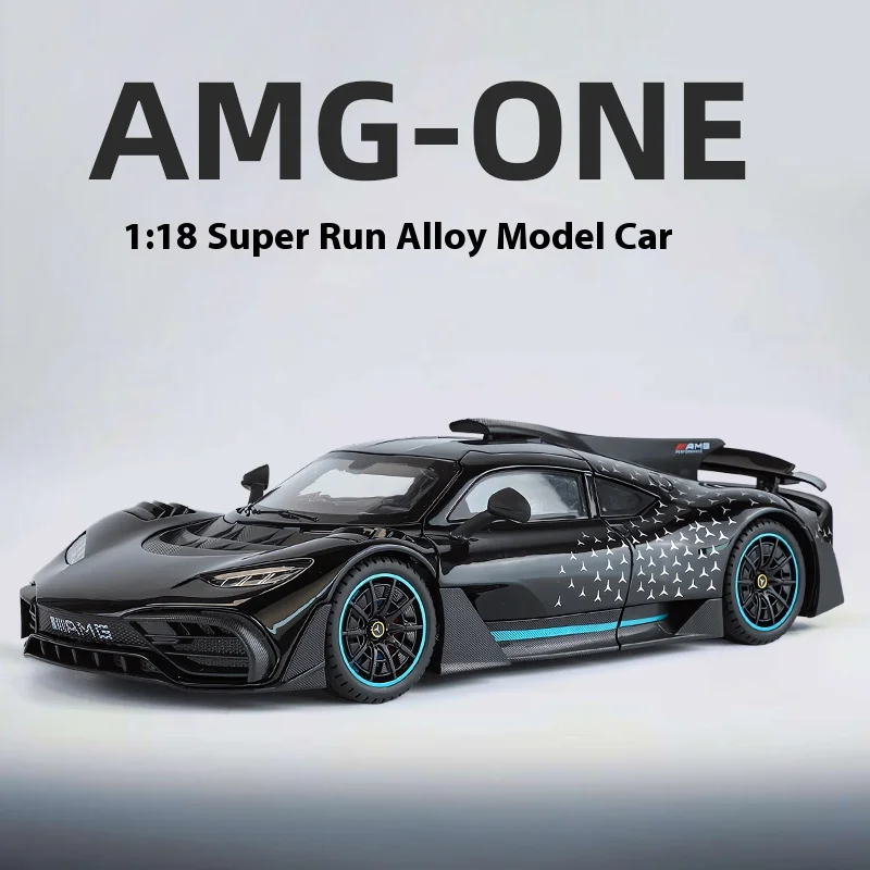 AMG ONE Alloy Super Sports Car Model Sound and Light Boy Toy Car Model Figure Birthday Gift Collection Desk Decoration