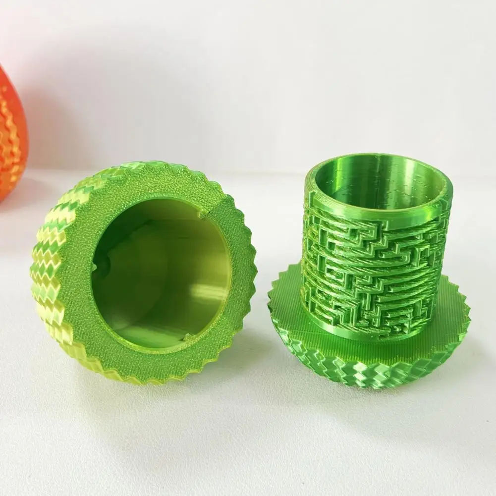 สมอง Teaser เขาวงกตไข่การศึกษา 3d พิมพ์เขาวงกตไข่ของเล่นสําหรับความเครียดบรรเทาเก็บเขาวงกตคอนเทนเนอร์ Fidget ของเล่นสําหรับ Home