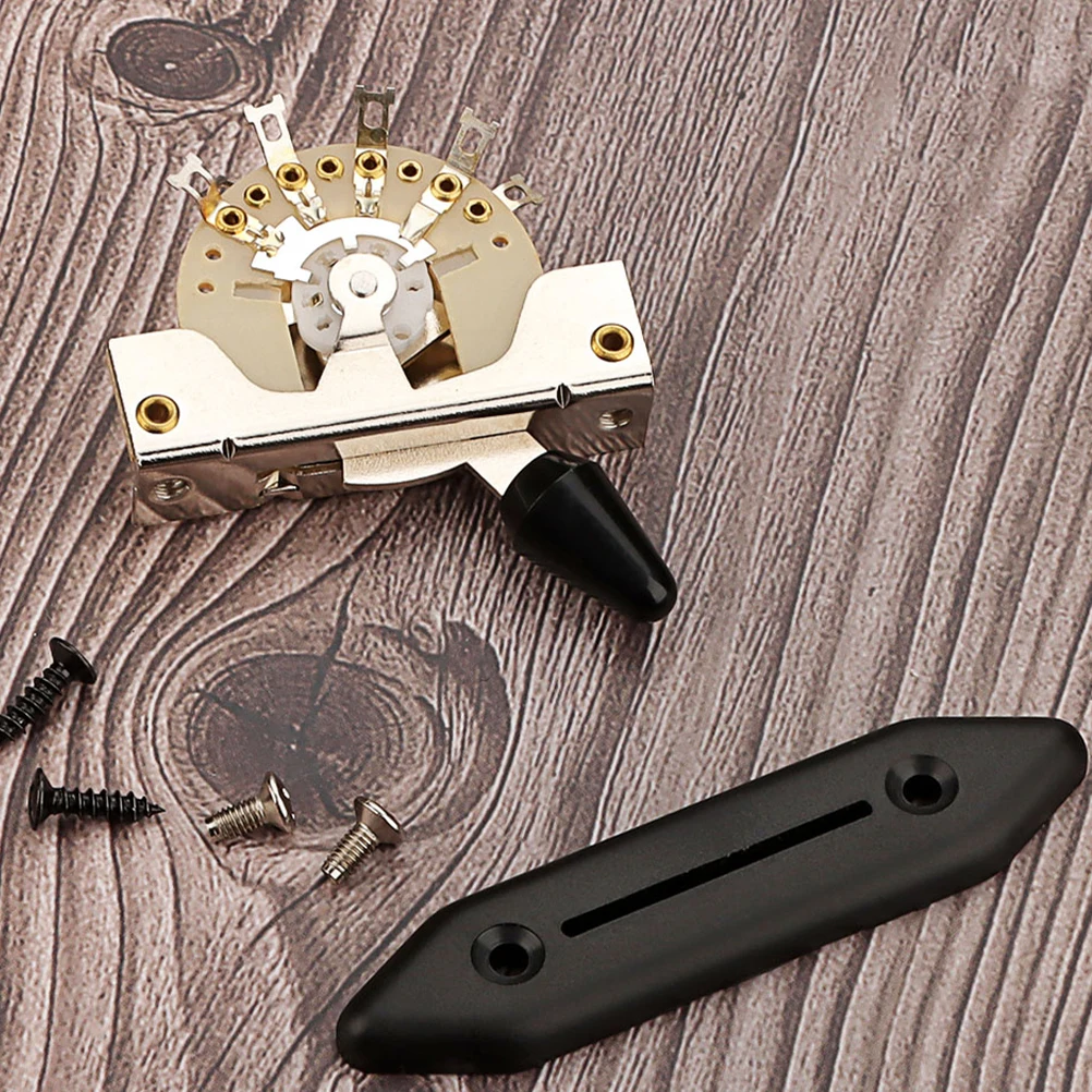

1 set 1 Set Alloy 5-Way Toggle Switch For Electric Guitar Pickup Lever Replacement Washers Noise-Free Switching Versatile Guitar