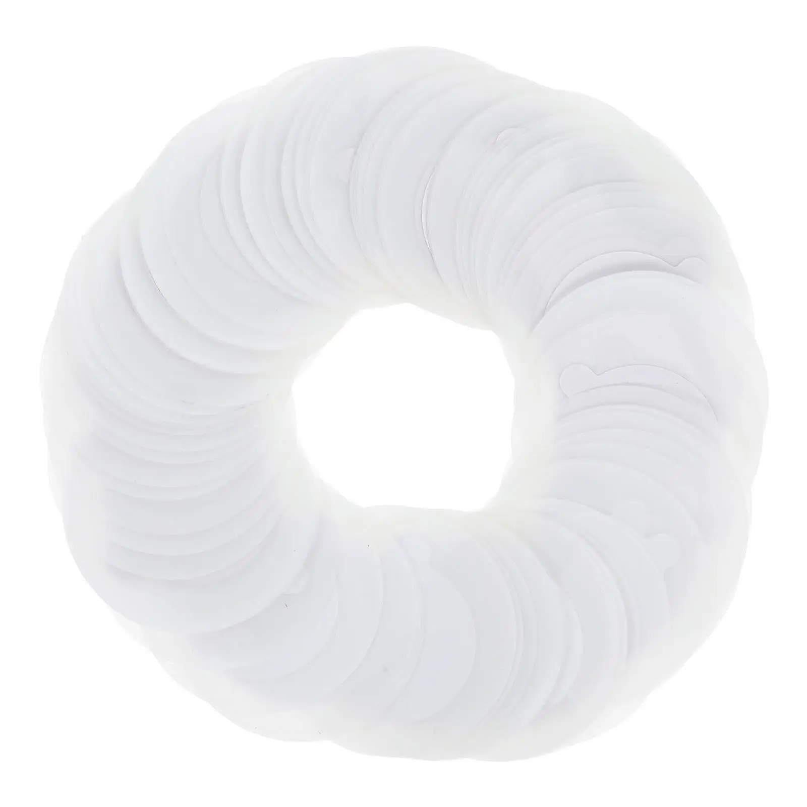 

100pcs Eyelash Glue Tray Extension Patch Silicone Holder Pads False Lashes Storage Durable Material Adhesive Backing