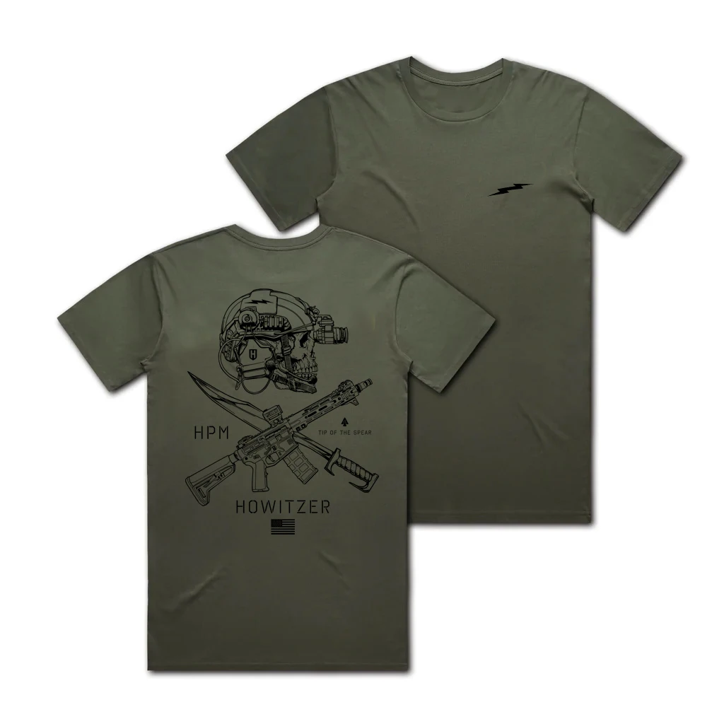 ملابس رجالية تي شيرت برقبة مستديرة تي شيرت تكتيكي قطن 100% تي شيرت فضفاض يسمح بمرور الهواء تي شيرت عسكري متحمس