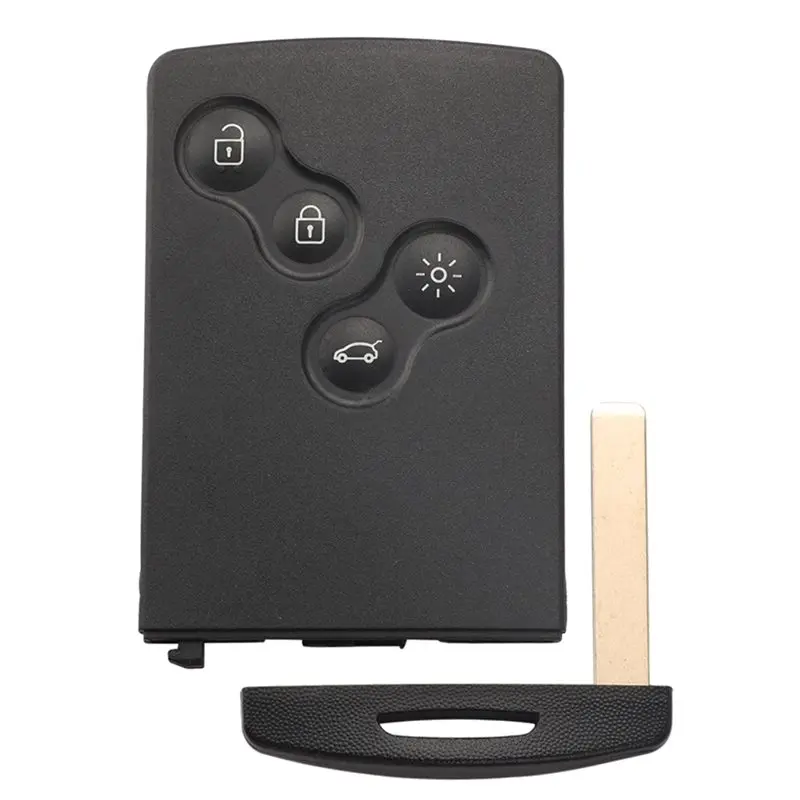 For Renault Megane 3 Megane III Compatible 4 Button Remote Key Card 433Mhz PCF7952 Chip 7952 Chip Smart Key Keyless System