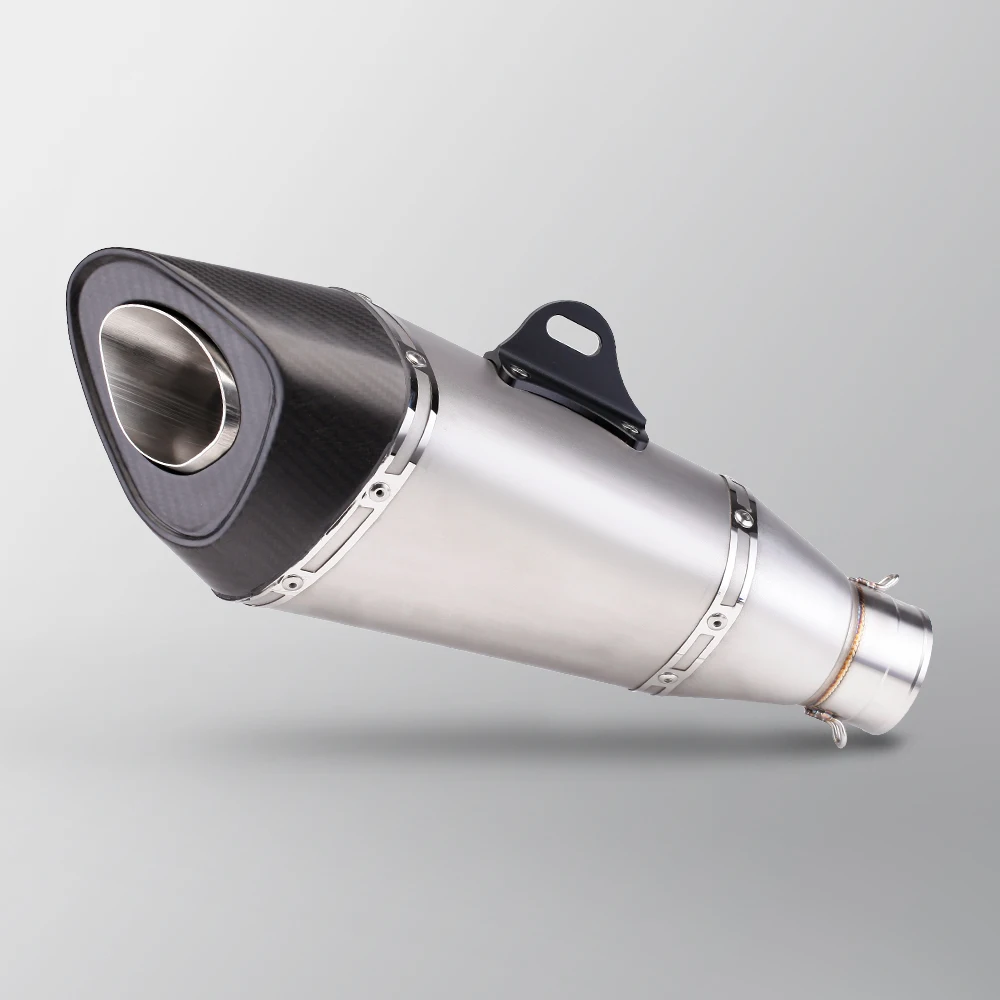 Universal 60mm Motorcycle Exhaust R11 Muffler For RS660 CBR600RR CB500F F900R C400GT NSS750 Tiger 900 NX500 T700 XV950 Rebel 300