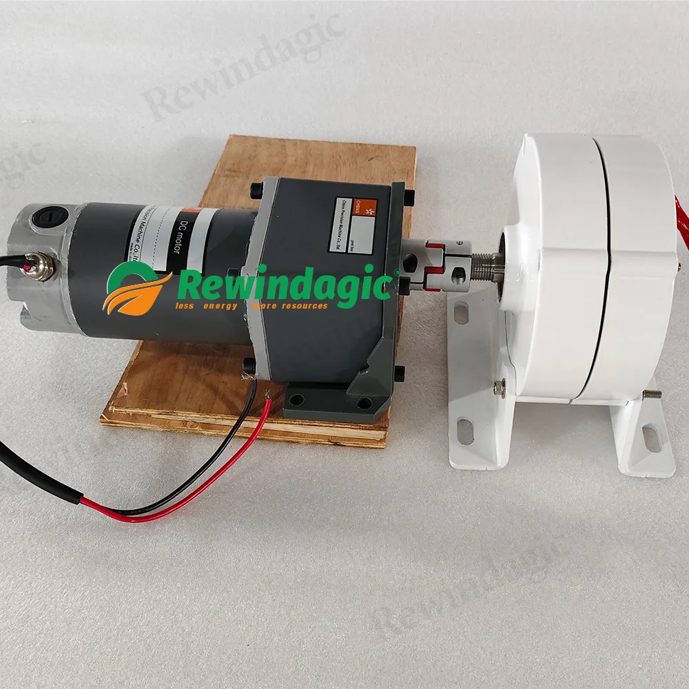 Low Noise 800W 3KW 12V 24V Single Phase DC Electric Motor Output 3Phase AC Permanent Magnet Generator With Motor Set DIY Home