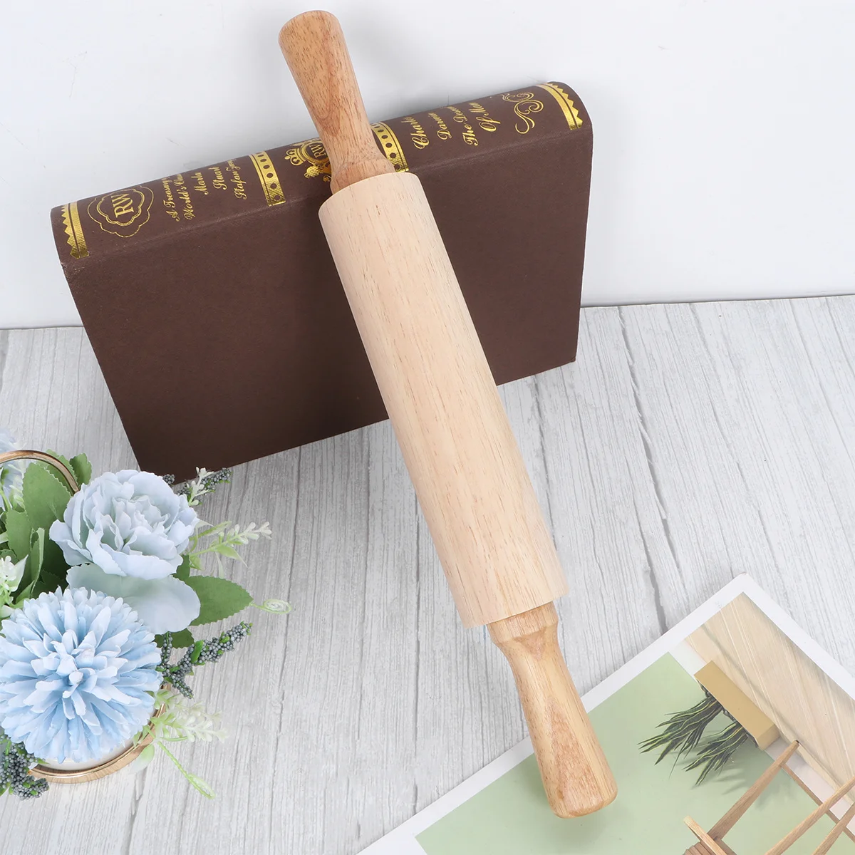 

Eco Friendly Wooden Rolling Pin M Size Perfect for DIY Professional Baking Pastry Dough Pizza Kitchen Utensil Wooden Rolling Pin