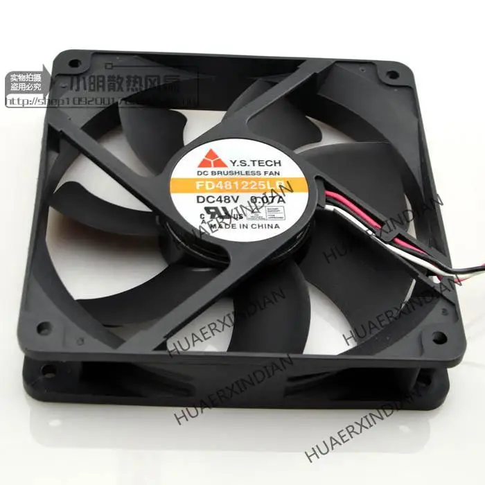 جديد FD481225LB 12025 DC48V 0.07A عدة تجميع مروحة التبريد