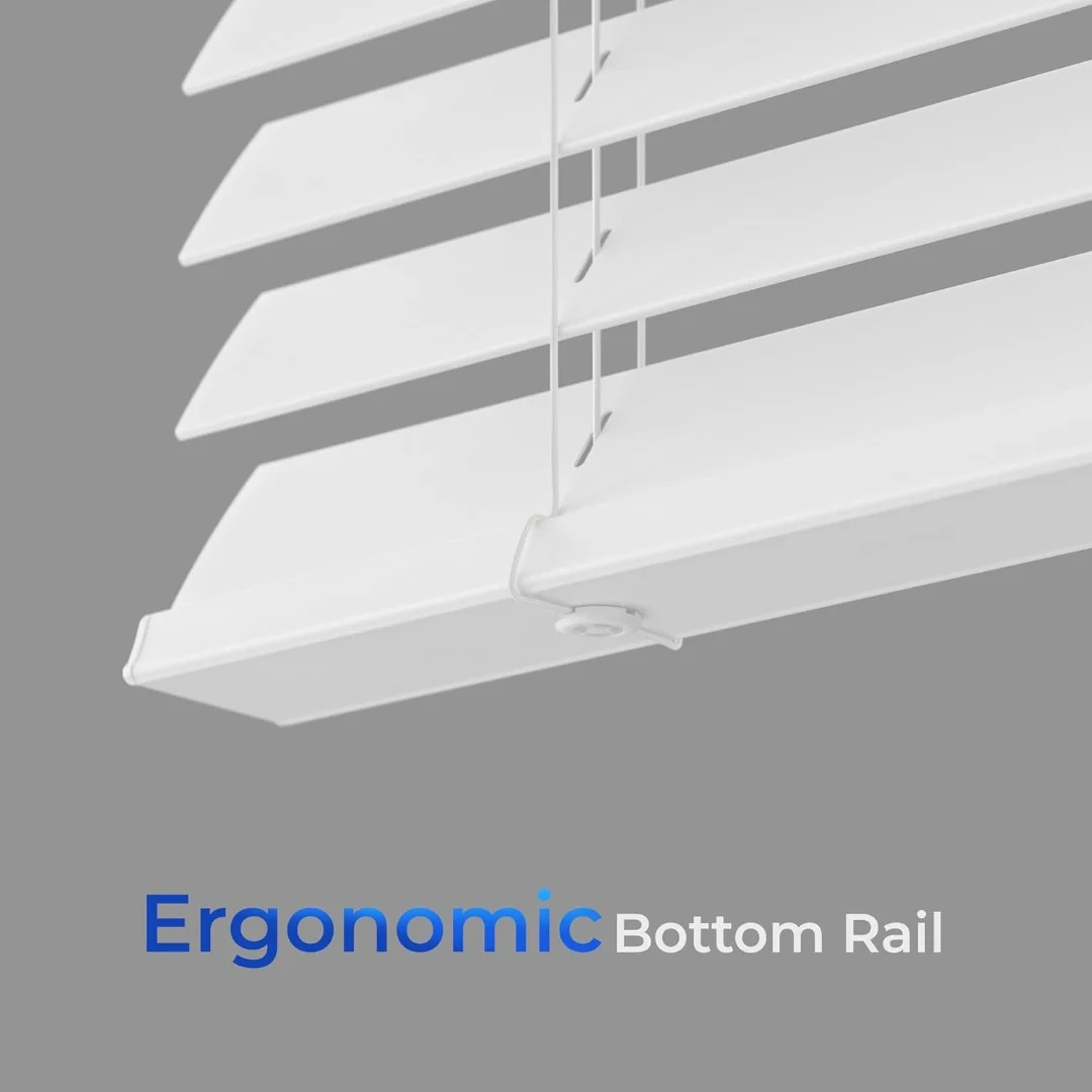 أفضل جودة رائجة البيع سهلة التركيب والتحكم في الضوء اللاسلكي آمنة للطفل ستائر خشبية مقاومة للماء للنوافذ #4