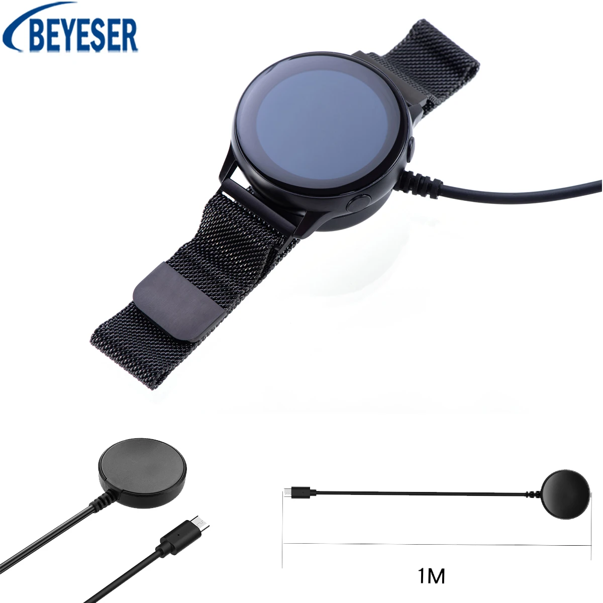 

1M Watch Charger Fro Samsung Galaxy Watch 5/5 Pro SmartWatch Type C Interface Portable Magnet Suctio Charging Cable Accessories