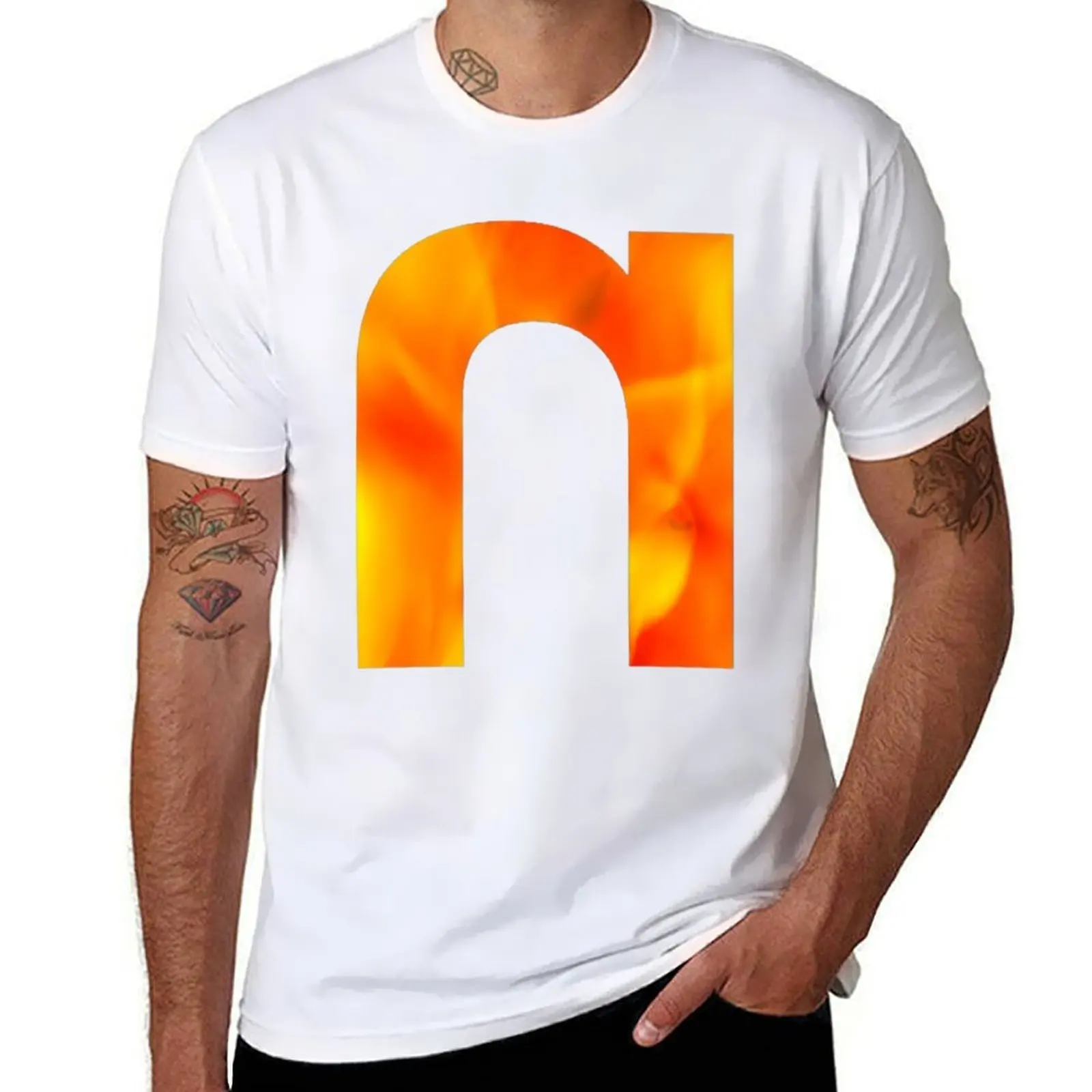 

lava nine fire T-Shirt cotton tshirt 100% man t shirts for men casual T-Shirt