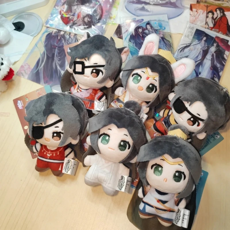 جديد حقيقي Mingyue Loulan سلسلة Tian Guan Ci Fu Xie Lian Hua Cheng ألعاب من القطيفة الكرتون لطيف دمية معلقة سلاسل المفاتيح ديكور الهدايا #4