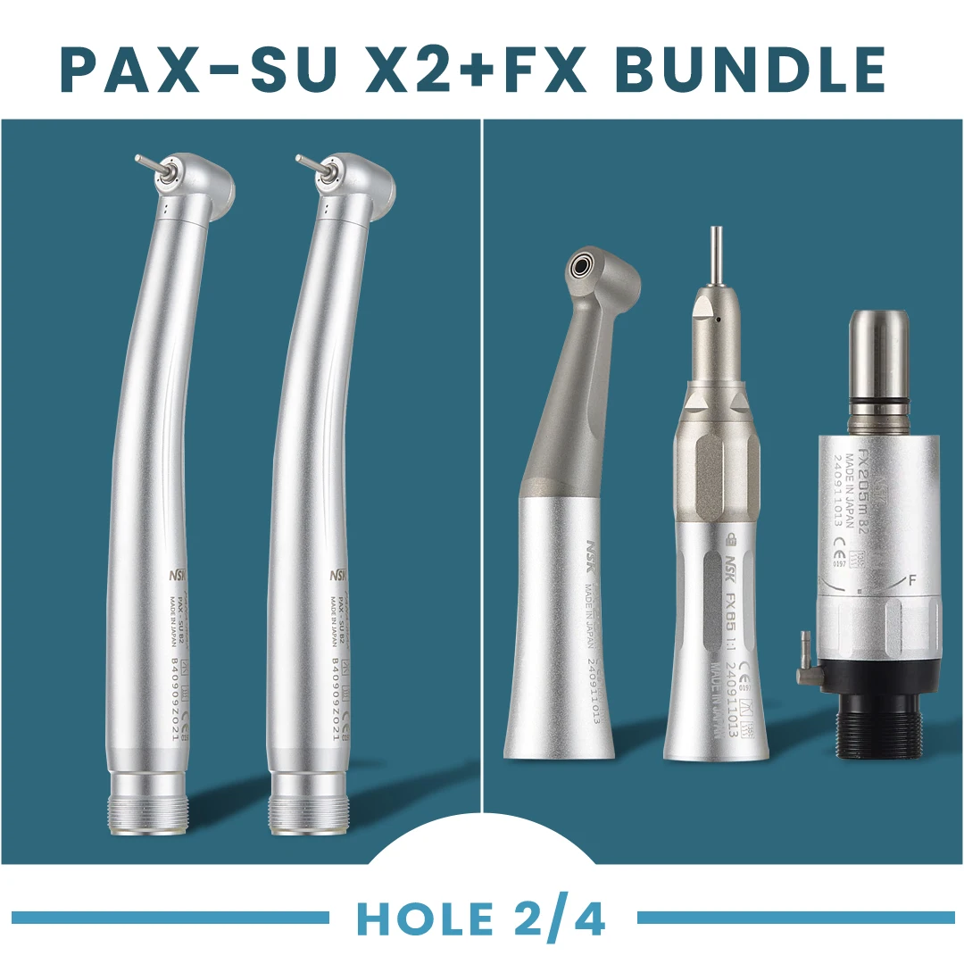 NSK Dental 1:1 Contra Angle Low Speed Direct Drive Handpiece FX Set Pana-Max2 Dental High Speed Handpiece Turbine Handpiece