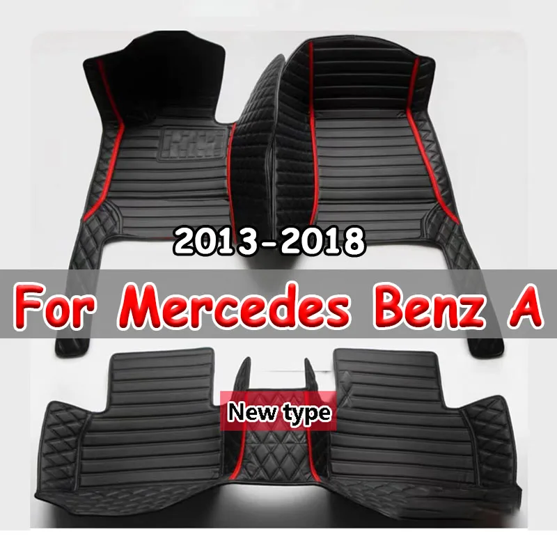 

Car Floor Mats For Mercedes Benz A Class W176 2013~2018 Auto Dirt-resistan Carpet Waterproof Floor Mats Car Accessories Interior