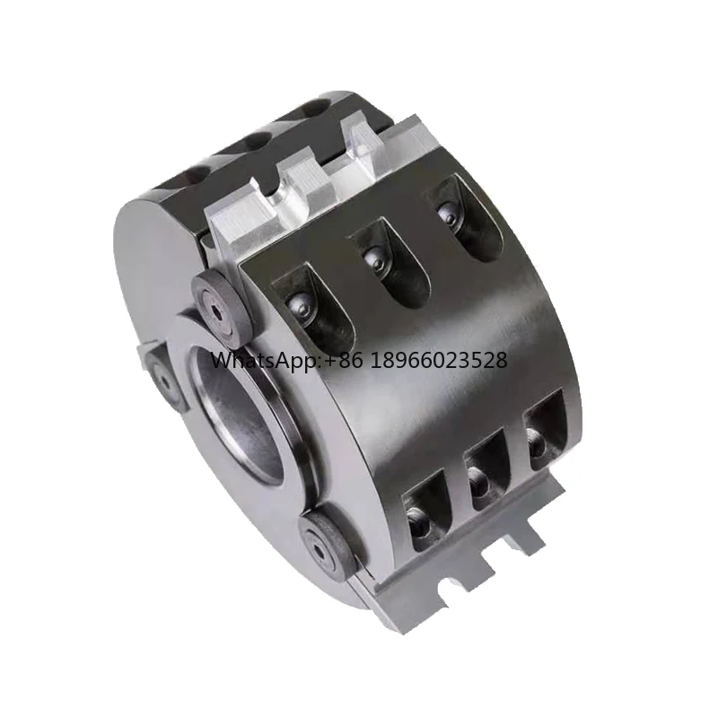 high performanceSpiral Corrugated Cutter Head (100mm) with 4 Knives OEM Woodworking Machinery Part for Vertical Axis Machine