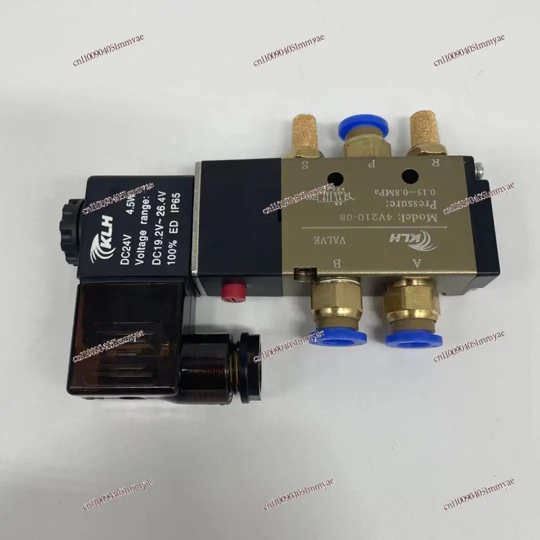 KLH 4V210-08 تحكم إلكتروني واحد اثنين موقف خمسة طريقة هوائي الملف اللولبي صمام اتجاهي صمام 220 فولت 24 فولت