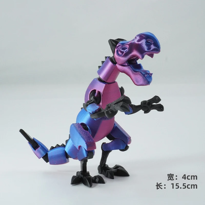 Impressão 3d tiranossauro rex brinquedo modelo criativo diy montagem deformação brinquedo ação dinossauro desktop ornamento menino presente do feriado