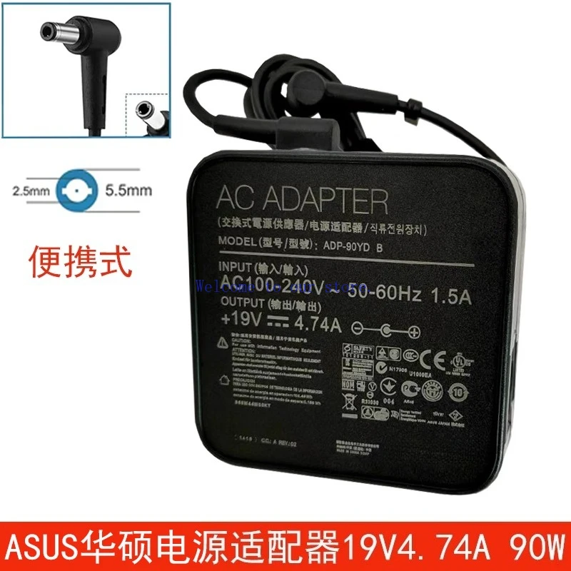 

Адаптер питания для ноутбука ASUS A55V K550D ADP-90YDB 19 В 4,74 А, зарядный кабель
