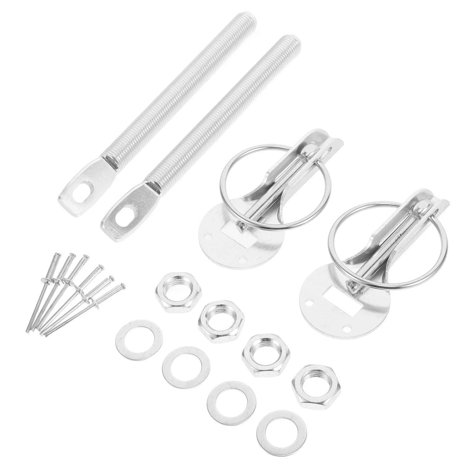 

Hood Lock Engine Latch Pin Kit Car Aluminum Bracket Universal Invisible Durable Easy Installation Quick Release Automotive