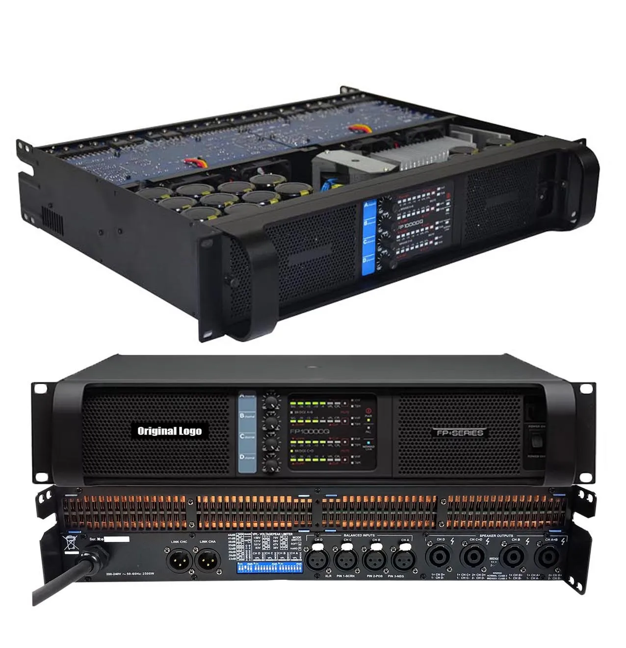 Leicozic 2500W 10000q 4 Channel Power Amplifier Class TD Line Array Amplificador Powerful Audio Profesional Stage Performance