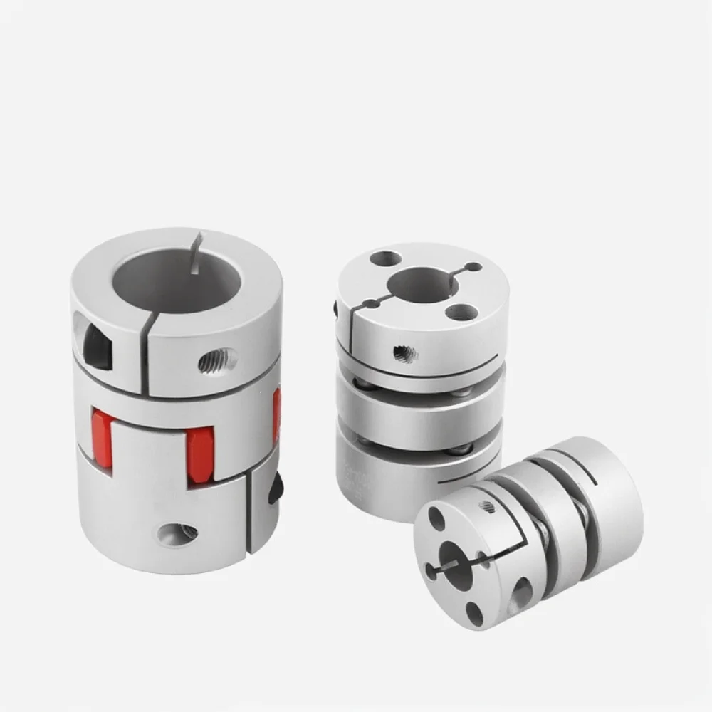 High Strength Aluminum Coupling Dual Diaphragm Shaft Connector For CNC Screw Module Robotics Automation Gear