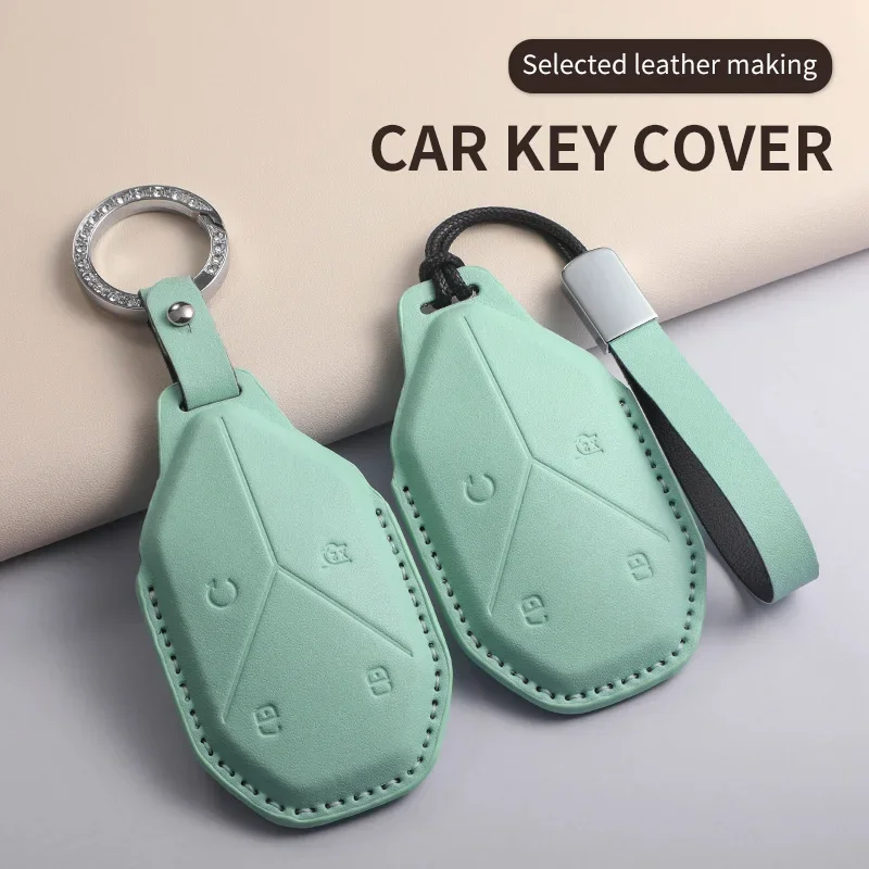 ل BYD صيغة ليوبارد سوبر 5 سوبر 8 سوبر 3 9 المفاتيح بو الجلود حافظة مفاتيح السيارة غطاء بولي Leather حافظة مفاتيح السيارة الجلدية