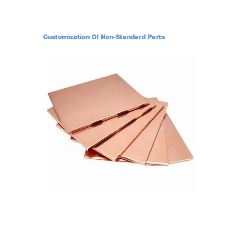 

Pure Red Copper Sheet 0.5-20mm Thick T2 Copper Plate for Thermal Conductivity Custom Cutting