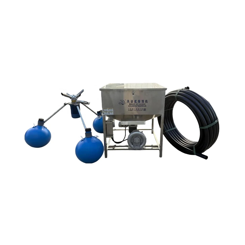 Throwing/Feeding Machine Aquaculture EquipmentFully Automatic 360 Degree Stainless Steel Fish/Shrimp Pond Feed