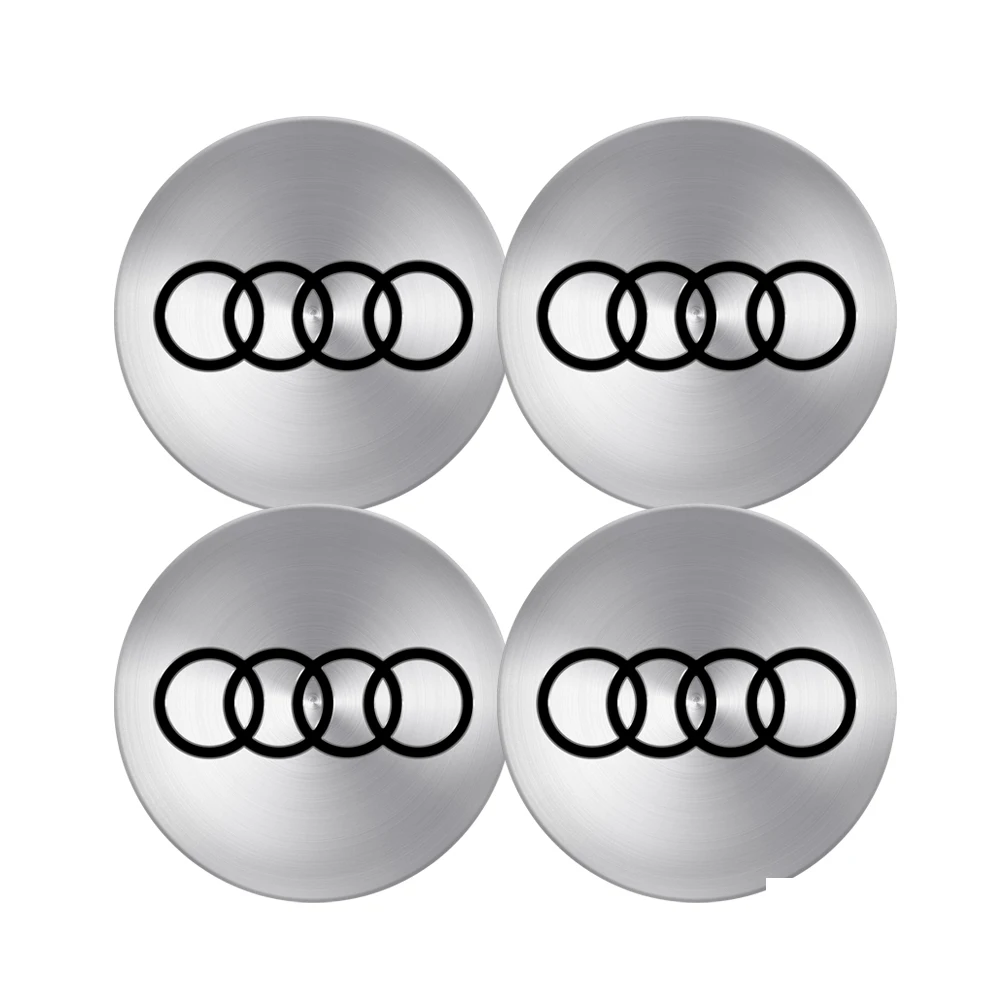 4 Stück 56/60/63/65/68mm Radnabenkappen-Aufkleber für Audi Sline A1 A2 A3 A4 A4L P 8V 8L RS RS3 RS4 RS5 RS6 S1 S2 S3 S4 S5 S6 S7 S8