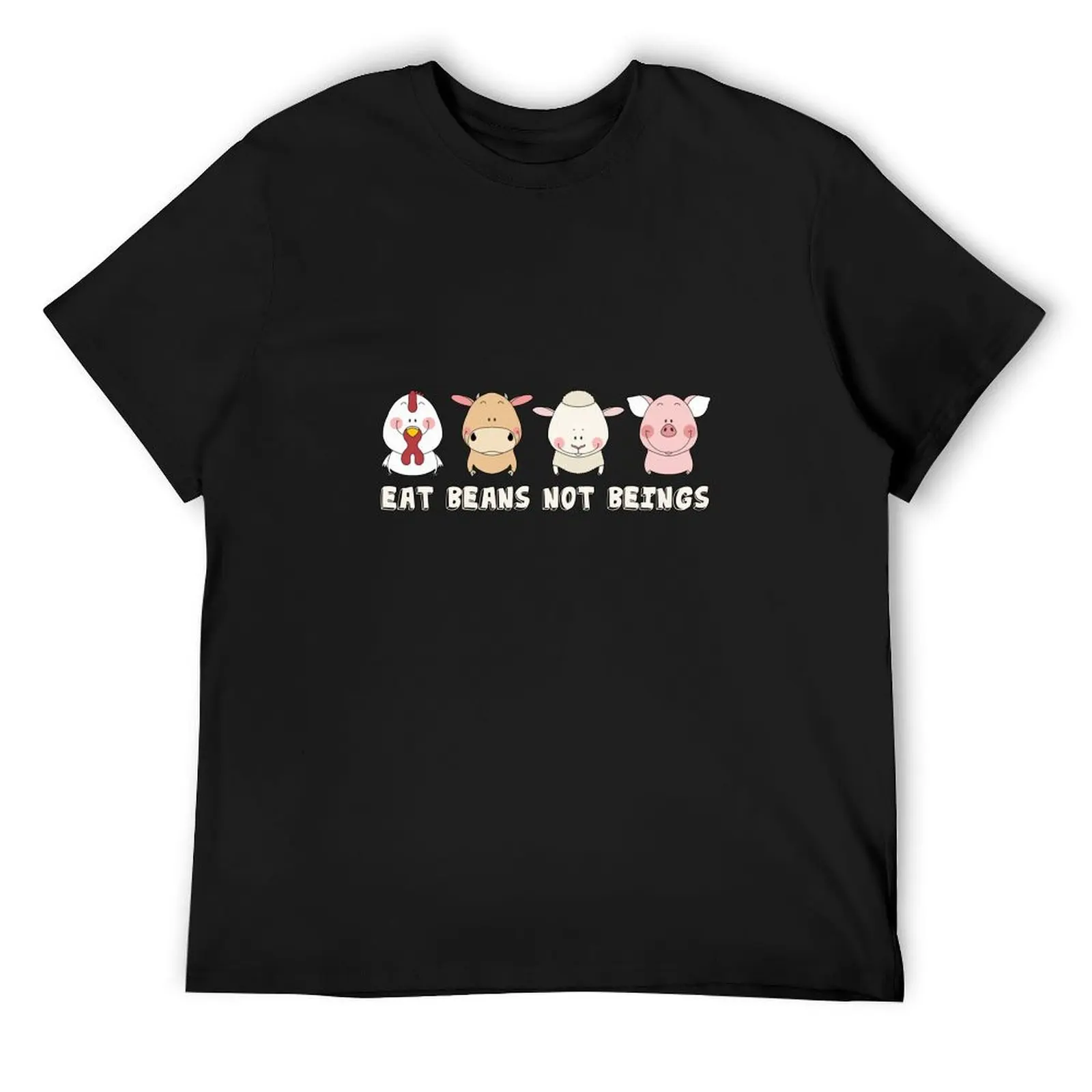 EAT BEANS NOT BEINGS VEGAN T-Shirt quick-drying vintage t shirts plain boys animal print mens tall t shirts