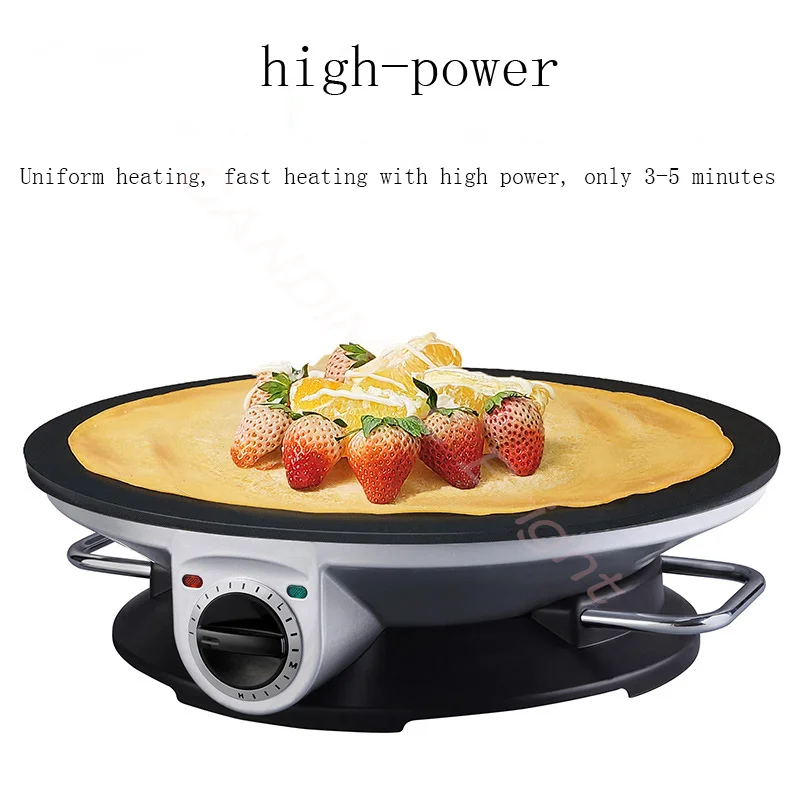 Electric Crepe Grain Pancake Machine Household Commercial Non-stick Pot Temperature Adjustable Snack Equipment