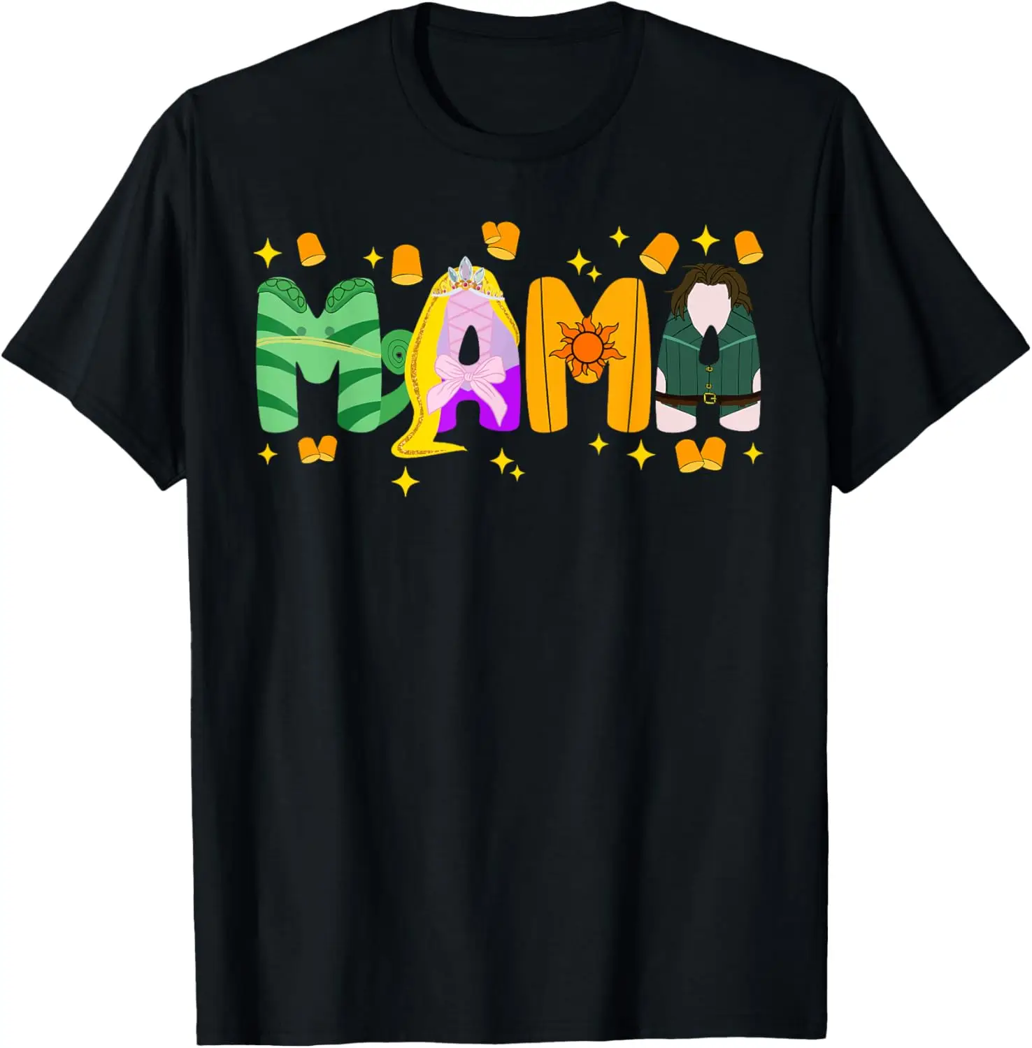 Mama Mom And Dad Birthday Girl Princess Family Matching T-Shirt