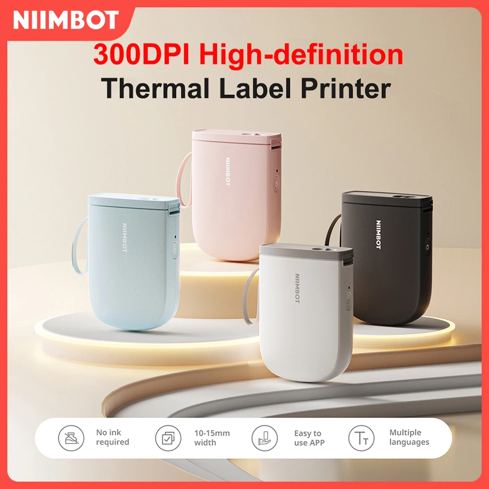Niimbot D11/D110 Label Maker Wireless Pocket Self-Adhesive Name Tag Sticker Printer for Home Office