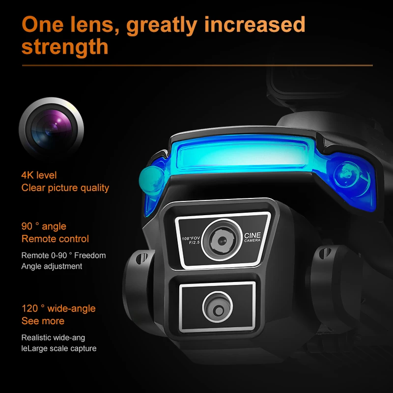 RG706 MAX GPS Drone 4K Professionale HD Doppia Fotocamera 5G Wifi 360 °   Giocattolo drone RC Quadcopter pieghevole senza spazzole FPV per evitare ostacoli