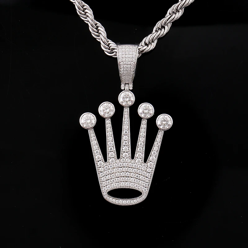 Provence Miami Rock Pendant for Men Moissanite Hand Pendants for Women Hip Hop Drop Pendant S925 Rapper Custom Jewelry