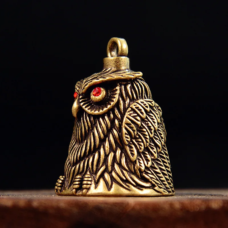 Owl Bell Jianghu Stall Brass Buckle Pendant Campanula Bells Key Chain