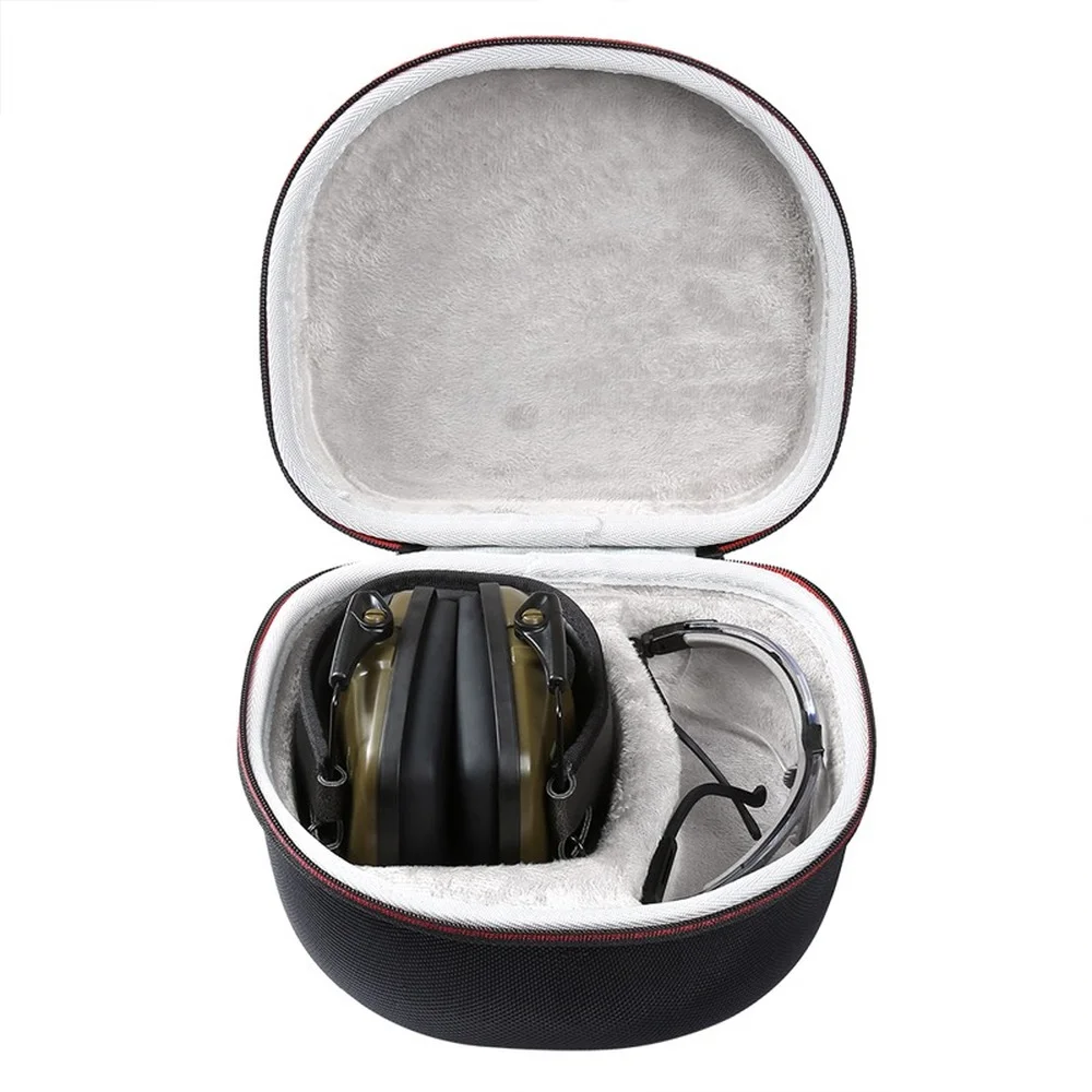 Hard EVA Case for Both Howard Leight By Honeywell Impact Earmuff and Genes accommodating headphones and glasses(only case)