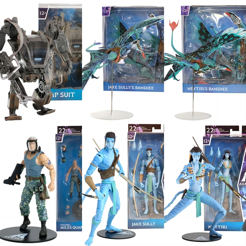 

Avatar Movie Figures Mcfarlane Pvc Model Collectible Jake Sully Neytiri Colonel Miles Quaritch Banshee Action Figurines Toy Gift