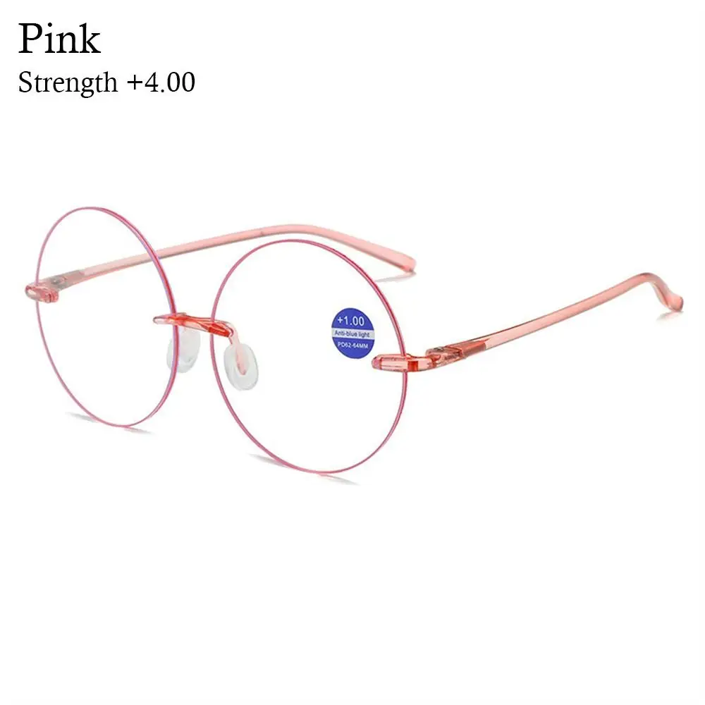 

Portable Anti Blue-ray Reading Glasses Ultralight High-definition Presbyopia Eyeglasses Round Frame Far Sight Eyewear Women Men