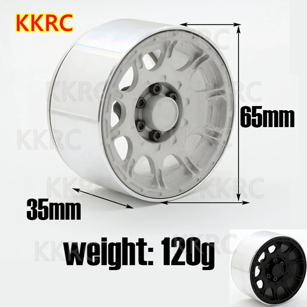 

Металлический обод колеса PigRC 4 шт. 2,2 дюйма для радиоуправляемого гусеничного автомобиля Traxxas TRX4 TRX6 Axial SCX10 90046 RR10 Wraith