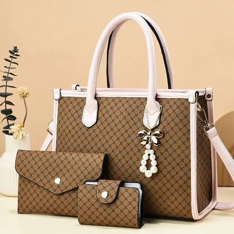 

2026 New Large Capacity Women's Crossbody Bag High Quality 3-piece Set Shoulder Bag Fashionable Elegant Handbag Bolsos Mujer
