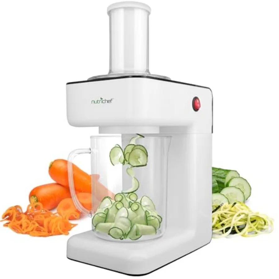 

Electric Vegetable Spiralizer 3-Blade Zucchini Spiralizer Noodle Maker Veggie Spiral Slicer for Healthy Zoodles Salad Pasta and