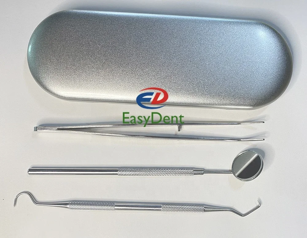 Best price Teeth  Kit Stainless Veneers for Teeth  Oral Exami Tools Dentist Sets Tooth Scraper Scaler Pick Mirror Instrument dis