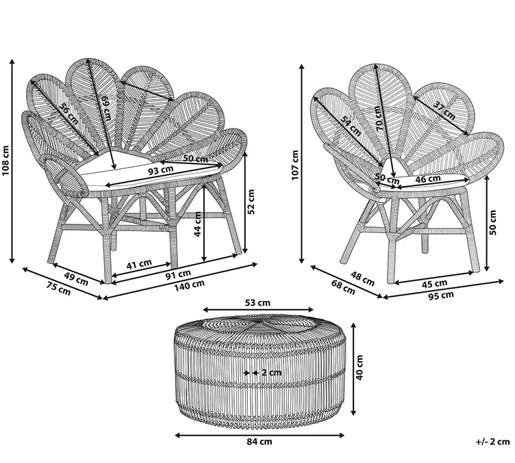 Fancy Look Rattan Nordic Furniture Nordic Lounge Chair