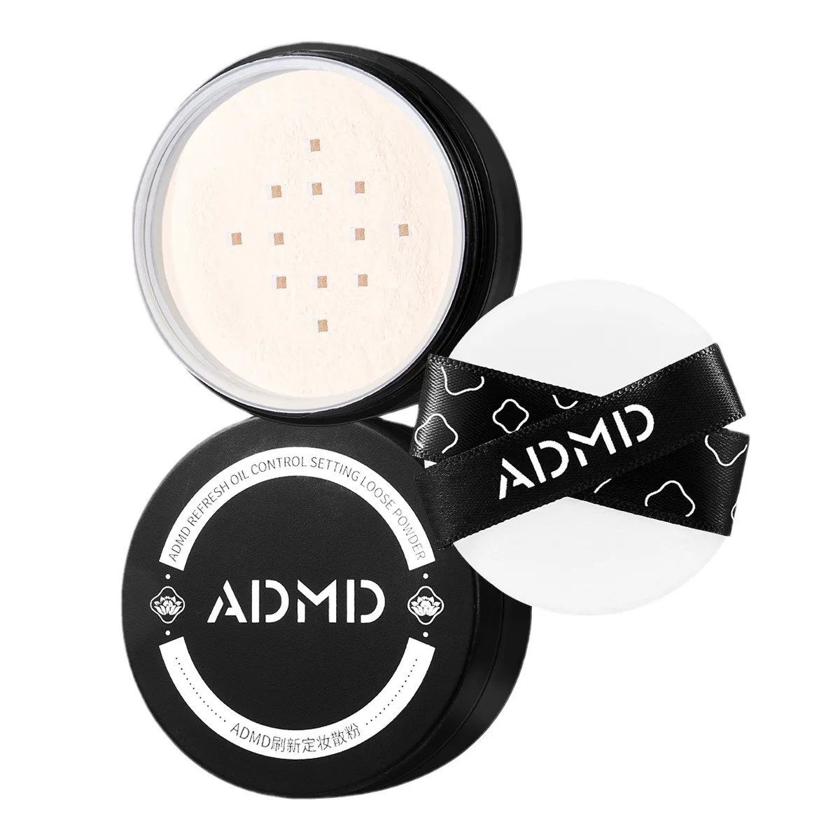 Ensemble de poudre libre, contrôle de l'huile longue durée, maquillage imperméable et sans pelage, poudre anti-cernes légère et transparente