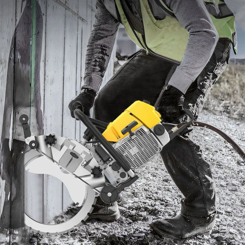 Fuel-Powered Circular Saw Portable Wall Cutter for Concrete Cutting Multi-Function Slot Cutter for Door/Window Modifications and